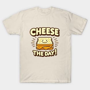 Cheese the Day! - Retro Grilled Cheese Delight T-Shirt